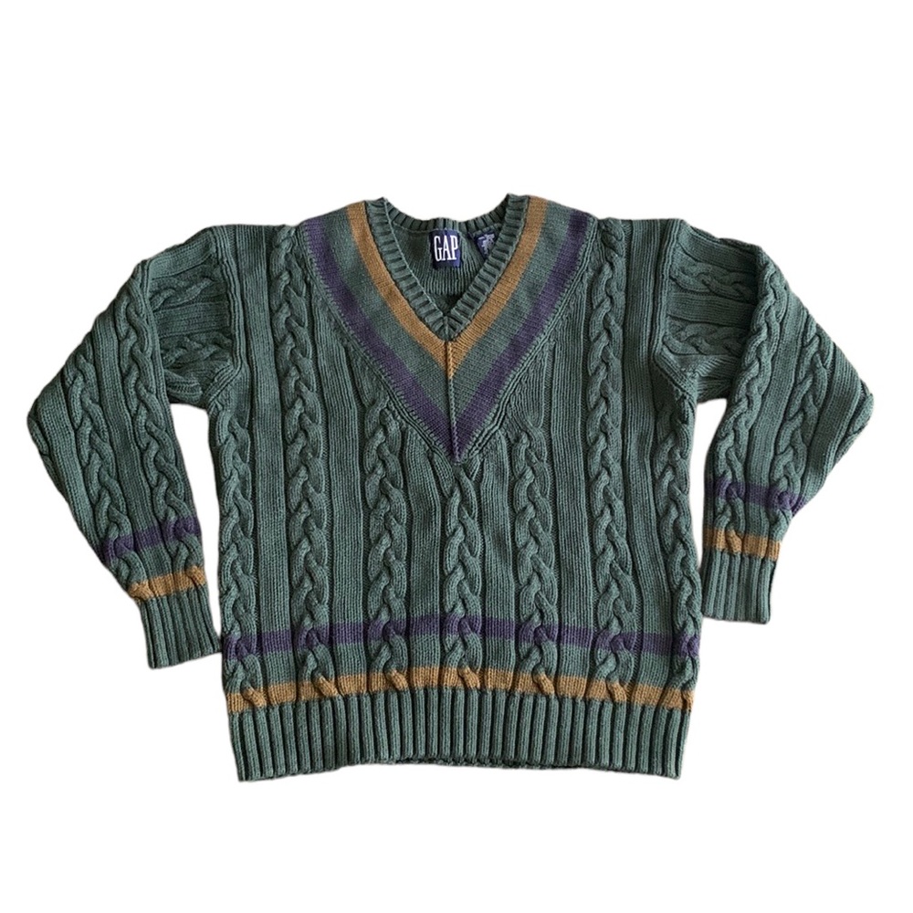 Vintage Gap Tennis Sweater Cable Knit
